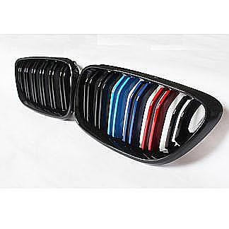 Glossy Black M Color Front Bumper Grille For BMW F22 220i 228i 235i Coupe 14-18