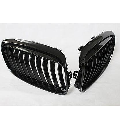 Pair Gloss Black Sport Grille Grill For BMW F45 2-Series Wagon Touring 2014-18