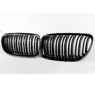 Gloss Black For BMW E90 E91 LCI 3 series 08-11 Front Kidney Double Grille Grill