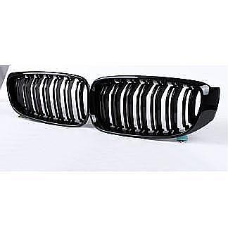 For 14-18 BMW F34 3-SERIES 3GT Gran Turismo Front Nose Grille M-Trim Gloss Black