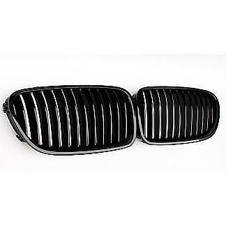 For BMW F10/F11/F18 5-Series 2010-2016 528i 535i Front Kidney Gloss Black Grille