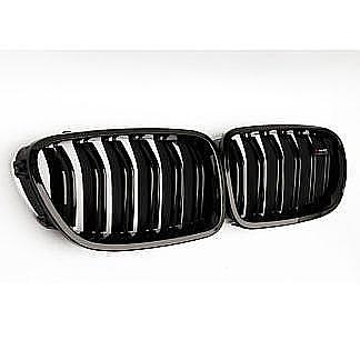 For 10-16 BMW 5 Series F10/F11 M5 550i 535i Kidney Grill Gloss Black Dual Slats