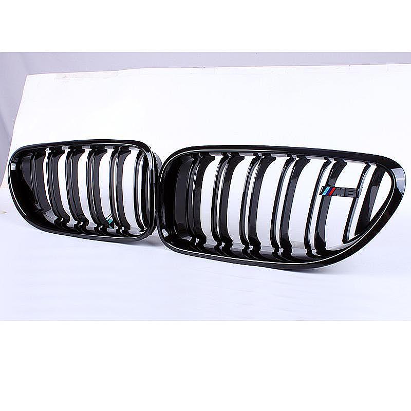 Gloss Black Front Kidney Grille Grill M-Color For BMW M6 F06 F12 F13 650i 640i