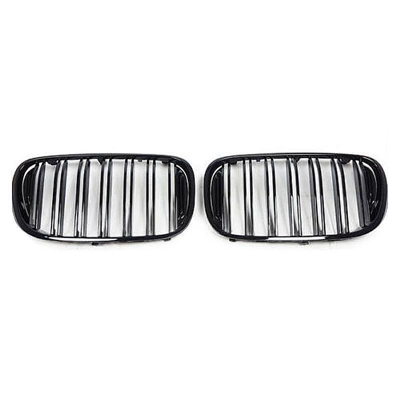 M Style Gloss Black Front Hood Grille Kits For 2016+ BMW G11 G12 7-Series Sedan
