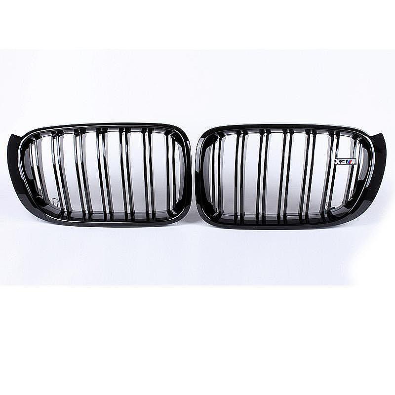 Griglia A Doppio Rene BMW X3 X4 F25 F26 2014-2018 – 2 Lamelle Nero Opaco Stile M