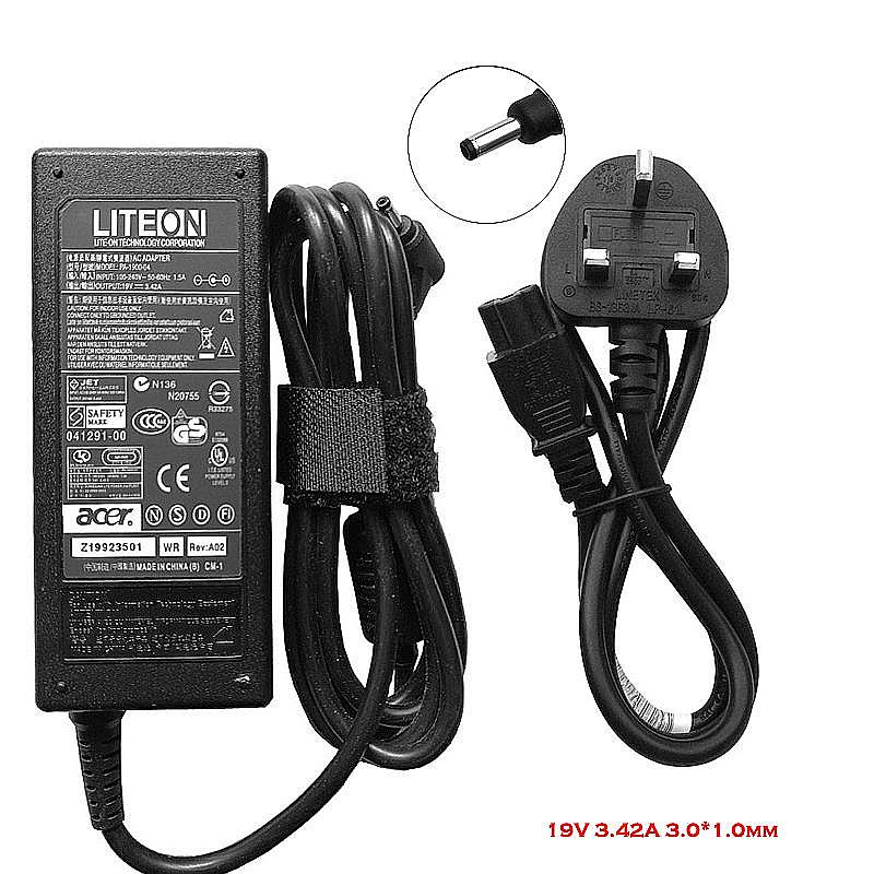 19V 3.42A 65W AC Adapter Charger for Acer Chromebook 11 R11 13 14 15 C720 C720P C738T C740 C810 C910 CB3 CB3-111 CB3-131-C3SZ CB3-431 CB3-532 CB5-311 CB5-571;Acer Iconia W700 W700P Laptop Supply Cord