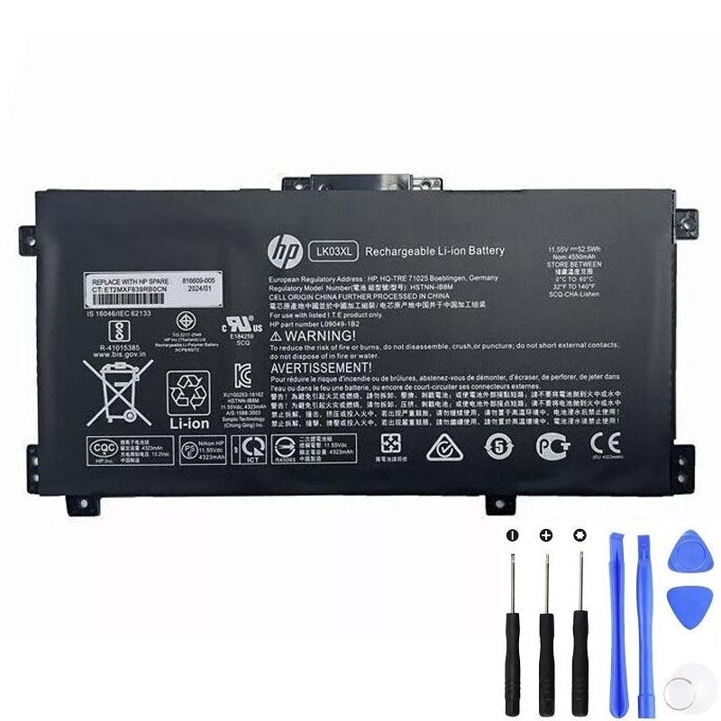 HP LK03XL 52.5Wh Battery