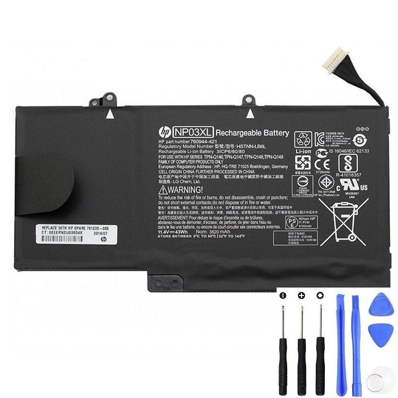 HP NP03XL 43Wh Battery